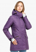 Оптом Куртка парка зимняя женская фиолетового цвета 18113F, фото 2