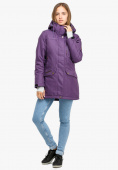 Купить Куртка парка зимняя женская фиолетового цвета 18113F
