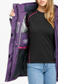 Купить Куртка парка зимняя женская фиолетового цвета 18113F, фото 7