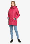 Купить Куртка парка зимняя женская малинового цвета 18113М