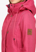 Оптом Куртка парка зимняя женская малинового цвета 18113М, фото 6