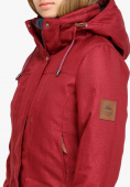 Оптом Куртка парка зимняя женская бордового цвета 18113B, фото 5