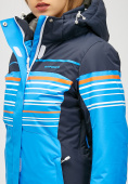 Оптом Женский зимний горнолыжный костюм синего цвета 01856S, фото 6