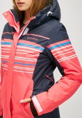 Купить Женская зимняя горнолыжная куртка розового цвета 1856R, фото 4