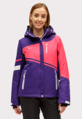Купить Куртка горнолыжная женская темно-фиолетового цвета 1811TF