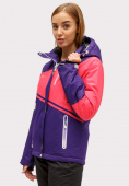 Купить Куртка горнолыжная женская темно-фиолетового цвета 1811TF, фото 3