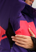 Купить Куртка горнолыжная женская темно-фиолетового цвета 1811TF, фото 6