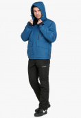 Оптом Куртка горнолыжная мужская голубого цвета 18122Gl, фото 7