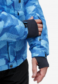 Купить Куртка горнолыжная мужская синего цвета 18122-1S, фото 6