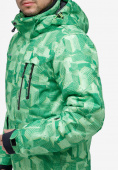 Купить Куртка горнолыжная мужская зеленого цвета 18122-1Z, фото 9