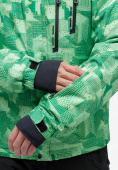 Оптом Куртка горнолыжная мужская зеленого цвета 18122-1Z, фото 7