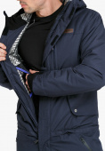 Купить Комбинезон горнолыжный мужской темно-синего цвета 18126TS, фото 9