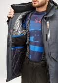 Оптом Мужская зимняя горнолыжная куртка серого цвета 18128Sr, фото 7