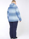 Купить Куртка горнолыжная женская большого размера синего цвета 1830S, фото 10