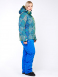 Оптом Куртка горнолыжная женская большого размера салатового цвета 1830-2Sl, фото 9