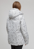 Купить Куртка горнолыжная женская большого размера белого цвета 1830-1Bl, фото 4
