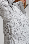 Оптом Куртка горнолыжная женская большого размера белого цвета 1830-1Bl, фото 5