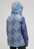 Купить Куртка горнолыжная женская большого размера синего цвета 1830-2S, фото 3