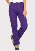 Купить Брюки женские из ткани softshell фиолетового цвета 1851F, фото 2