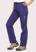 Купить Брюки женские из ткани softshell темно-фиолетового цвета 1851TF, фото 3