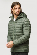 Купить Куртка мужская стеганная цвета хаки 1852Kh, фото 3