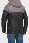 Оптом Куртка мужская стеганная черного цвета 1853Ch, фото 2