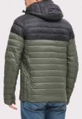 Купить Куртка мужская стеганная цвета хаки 1853Kh, фото 2