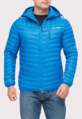 Купить Куртка мужская стеганная голубого цвета 1858G, фото 2