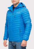 Купить Куртка мужская стеганная голубого цвета 1858G, фото 4