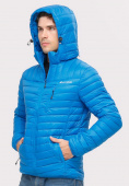 Купить Куртка мужская стеганная голубого цвета 1858G, фото 5