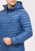 Купить Куртка мужская стеганная синего цвета 1858S, фото 4