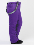 Купить Брюки горнолыжные женские большого размера фиолетового цвета 1878F, фото 7
