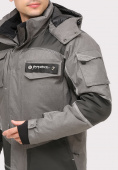 Оптом Куртка горнолыжная мужская серого цвета 1912Sr, фото 5