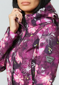 Купить Парка женская осенняя весенняя softshell фиолетового цвета 1922-2F, фото 6