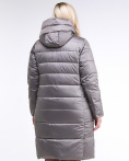 Купить Куртка зимняя женская молодежная серого цвета 191923_30Sr, фото 4