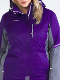 Оптом Куртка горнолыжная женская большого размера темно-фиолетового цвета 1934TF, фото 6