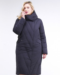 Купить Куртка зимняя женская классическая одеяло темно-синего цвета 191949_02TS, фото 2