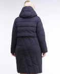 Купить Куртка зимняя женская классическая одеяло темно-синего цвета 191949_02TS, фото 4