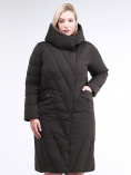 Купить Куртка зимняя женская классическая одеяло коричневого цвета 191949_09K, фото 3