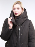Купить Куртка зимняя женская классическая одеяло коричневого цвета 191949_09K, фото 7