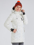 Купить Куртка парка зимняя женская белого цвета 1949Bl, фото 4