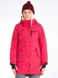 Купить Куртка парка зимняя женская розового цвета 1949R, фото 2