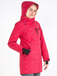 Купить Куртка парка зимняя женская розового цвета 1949R, фото 8