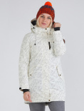 Купить Куртка парка зимняя женская белого цвета 1949Bl, фото 3