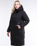 Купить Куртка зимняя женская одеяло черного цвета 1959_01Ch, фото 3