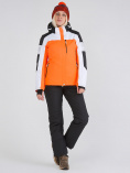 Купить Женский зимний горнолыжный костюм оранжевого цвета 019601O, фото 2