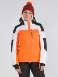 Оптом Женский зимний горнолыжный костюм оранжевого цвета 019601O, фото 5