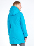 Купить Куртка парка зимняя женская голубого цвета 19621Gl, фото 4