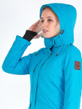 Купить Куртка парка зимняя женская голубого цвета 19621Gl, фото 9