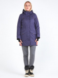 Купить Куртка парка зимняя женская темно-фиолетового цвета 19621TF